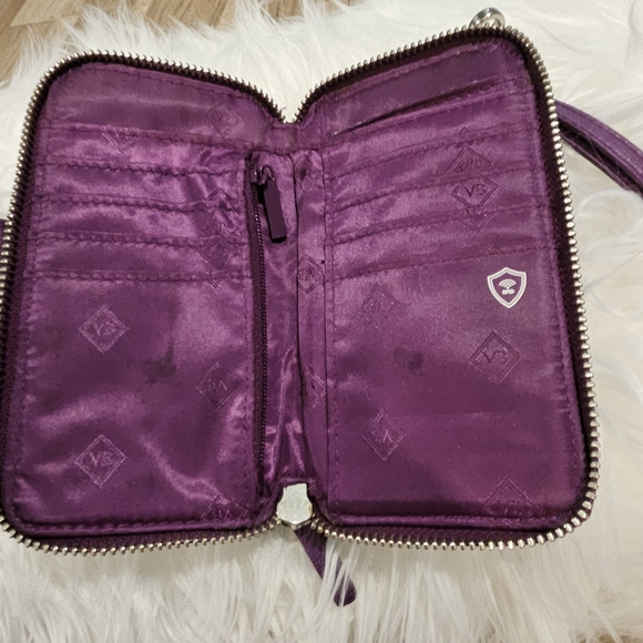 Vera Bradley Purple Medallion Crossbody Bag and Wallet - Picture 9 of 9